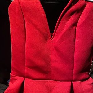 small red peplum dress from Charlotte Russe